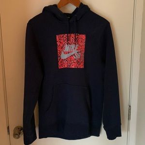 Nike SB Hoodie Sweatshirt - Navy Blue, Medium